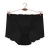Transfronteiriço plus size Oco Lace Respirável Cintura Média Roupa Interior Feminina Malha Sexy Fino Confortável Algodão Perfil Cuecas