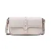 Bolsa Transversal para Mulheres, Nova Pu de Alta Qualidade Estilo Horizontal com Fivela, Grande Capacidade, Bolsa Transversal de Ombro Feminina Simples