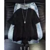 Camiseta masculina de verão da moda, gola redonda, manga curta, textura de casca de árvore, toque de alta qualidade, seda gelada, modelagem solta, casual, secagem rápida, manga de cinco pontos