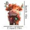 Lámpara de Acrílico Plana 2D de Dibujos Animados para Venta Caliente de Nuevos Productos Transfronterizos Colgante de Mochila de Vaca Colgante para Coche Colgante de Decoración para el Hogar