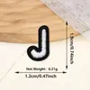 Parches bordados de letras inglesas en blanco y negro, mini, de venta caliente transfronteriza, con adhesivo termofusible para ropa, zapatos y sombreros, parches decorativos para planchar