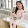 [Atualizado para Versão Antibacteriana de 10A] Tecido de Lã Esticada para Crianças Bebê Classe A Pijama Sem Costura Roupa de Casa Cartoon