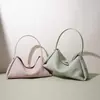 Bolso de Cuero Genuino Estilo Coreano para Mujer 2026, Bolso de Cuero Suave de Moda Tipo Dumpling, Lujo Ligero, Bolso Cruzado Casual Simple y Versátil al por Mayor
