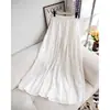 Falda de pastel blanca para mujer primavera y verano nuevo estilo falda estilo dulce falda pequeña de longitud media cintura alta falda elegante