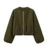 Moda femenina europea y americana transfronteriza AliExpress más vendido chaqueta bomber suave