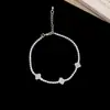 Pulsera Flor de Circonita Chapada en Oro Real Nicho Dulce Versátil Pulsera Temperamento Lujo Ligero Joyería de Gama Alta para Mujeres Al Por Mayor