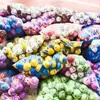 Campana grande de 4 cm pintura dos colores accesorios DIY decoración de collar de perro navideño colgante de llavero materiales hechos a mano