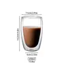 Amazon Taza para Huevo de Vidrio Grueso de Doble Capa, Taza de Café Doméstica Aislada, Taza de Agua, Taza de Jugo, Taza de Leche, Resistente al Calor y Anti-Escaldaduras