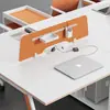 Escritorio de Oficina para 2 Personas Escritorio Financiero de Oficina y Combinación de Silla Escritorio Moderno Simple para Personal Estación de Trabajo para 4 Personas
