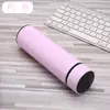Acero inoxidable 304 de grado alimenticio, pantalla de temperatura, control de temperatura, taza termo inteligente, venta al por mayor, medición de temperatura, cuerpo recto, taza de regalo