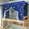 Cortina de Cama de Estudante Mosquiteiro Dormitório Integrado Sombreado Cama de Solteiro Cama Superior Cama Inferior Unissex Fechado Estilo Princesa Ins