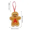 Adornos Colgantes Decorativos de Hombre de Jengibre Navideño Transfronterizos Decoraciones para Árbol de Navidad Adornos Colgantes Hombre de Galleta Carta de Navidad