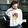 Camiseta base de algodón puro para niños, fina, para primavera y otoño, modelo nuevo 2026, camiseta de manga larga para niños súper elegante