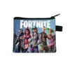 2026 Nova Fortnite Desenho Animado Mini Porta-Moedas Ultra-Leve Zíper Porta-Cartões Carteira Bolsa de Armazenamento Atacado À Prova D'água