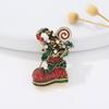 Nuevo broche de serie combinada navideña insignia de Papá Noel broche navideño de ciervo marea pin de Año Nuevo al por mayor