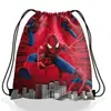 Mochila con Cordón Temática de Spider-Man, Bolsa de Almacenamiento con Cordón de Poliéster, Bolsa con Cordón Infantil de Dibujos Animados de Spider-Man
