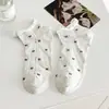 Calcetines para Mujer con Lazo, Antideslizantes, Invisibles, Verano Delgados Grises Estilo Miu Calcetines Cortos de Algodón Sin Costuras