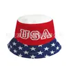 Sombreros del Día de la Independencia Americana para Hombres y Mujeres, Sombreros con Protección Solar, Sombreros de Pescador Versátiles con Bandera Americana, Sombreros de Pescador del Día Nacional Americano