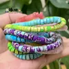 6x3mm Nuevo Estilo Piedra Imperial Turquesa Cuentas Espaciadoras Redondas Accesorios para Hacer Joyería DIY Materiales Al Por Mayor