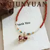 Cadena para Suéter de Calabaza con Goteo de Aceite Versátil, Moda Nueva Estilo Chino, Exquisita, Lujo Ligero, Elegante y de Alta Gama, Collar Largo para Mujer