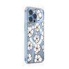 Funda de Teléfono Transparente Magnética Blanca con Flores Blancas Estilo Minimalista Manzana 16 Funda Protectora Anticaída Iphone18Pm