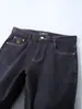 Jeans de lana para hombre, nueva colección otoño 2026, estilo de pierna recta, elásticos, de alta gama, cepillados para suavidad, cálidos y de corte holgado