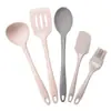 Juego de Utensilios de Cocina de Silicona de Grado Alimenticio Más Vendido Transfronterizo, Juego de 5 Piezas para Uso Doméstico, Resistente a Altas Temperaturas, Sartén Antiadherente, Cuchara para Sopa, Espátula