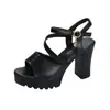 Sandalias de verano para mujer, tacón grueso, suela gruesa, plataforma de agua, estilo coreano 2020, zapatos de tacón alto con boca de pez y zapatos de mujer Baidai de moda.