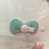 Otoño e Invierno Bola de Pelo Lazo Accesorios DIY Tela Accesorios Hechos a Mano Accesorios para Ropa Infantil Etiqueta Pequeña Nudo Plano