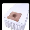Cama de Salón de Belleza con Agujero para Toalla Masaje de Salud Masaje con Agujero Cortina Spa Club Toalla con Logo Grabado con Agujero Toalla para Tumbarse