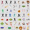 50 novos adesivos de grafite de beisebol para celular, computador, adesivos decorativos à prova d'água, criativos, faça você mesmo, adesivos de papelaria de beisebol