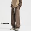 Calças casuais americanas grandes para primavera e outono, calças esportivas retas masculinas, plus size, calças de marca da moda, Sense Puppies de alta qualidade, design bonito Sense