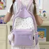 Mochila Escolar Transfronteriza para Niñas, Nueva Mochila Elegante Estilo Ins, Mochila Escolar Versátil de Gran Capacidad para Niñas de Primaria