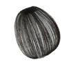 Flequillo de aire de cabello humano real completo, peluca para la cabeza de mujer, flequillo postizo 3D natural para la frente, peluca de flequillo recto sin costuras de estilo francés