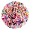 50 piezas de pegatinas de graffiti de Barbie para coche, teléfono móvil, taza de agua, pegatinas decorativas, impermeables, creativas, para equipaje, venta al por mayor