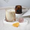 Molde de silicone geométrico de terrazzo caseiro por atacado, porta-copos para velas de aromaterapia, gesso epóxi artesanal para férias, cimento