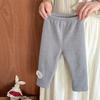 Leggings com Forro de Fleece para Meninas Outono e Inverno Novo Estilo Calças de Bolinhas com Forro de Fleece para Bebês Calças Grossas para Recém-nascidos Classe A