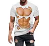 Europa e Estados Unidos explosões camiseta masculina impressão 3D 3dt shirt impressão digital tatuagem manga curta atacado AliExpress tendência
