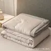 Colcha de verão em fibra de soja estilo Muji, colcha de resfriamento de verão, colcha de ar condicionado, colcha lavável à máquina para dormitório individual