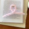 ¡Dulce Melocotón de Queso! Pinza para el Cabello Cuadrada con Clip de Tinta Rosa Girly Pinza de Tiburón Pinza para el Cabello en la Parte Posterior de la Cabeza