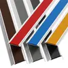 Tira antideslizante para escaleras de aleación de aluminio, tira metálica en forma de L para protección de esquinas antichoque, tira para borde de peldaño, tira de borde de goma para jardín de infantes