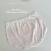 Calcinhas Femininas de Cintura Média, Cós Simples Color Block, Estampa de Urso, Algodão Puro, Roupa Íntima Feminina Respirável
