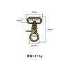 Hebilla de garra de una pulgada, accesorios de hardware para equipaje, ancho interior de 2,6 cm, cierre rojo, cierre de langosta, bolso, correa de hombro, hebilla de gancho de metal