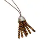 Yeshui Xie Ling_Collar Retro con Borla y Perlas para Mujer, Cadena Minimalista para Clavícula, Diseño de Nicho, Collar de Gama Alta para Mujer