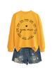Sudadera de Amazon para Mujer con Estampado de Letras Casual para Otoño e Invierno, Cuello Redondo, Manga Larga, Muy Resistente y Sorprendente