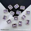 Anillo con Abalorio Espaciador Rectangular de Azúcar con Incrustaciones de Diamante, Agujero Pasante Nube, Superficie para Anillo, Tejido DIY, Pulsera de Cuentas, Collar, Accesorios de Aleación