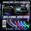Fornecimento Especial Transfronteiriço Chassi de Carro Personalizado Luzes Luzes Decorativas Coloridas Carrinho de Golfe 12-66V Universal Tiras de Luz de Fileira Dupla