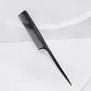 Peine de corte de pelo especial transfronterizo de cuatro piezas para salón, peine de cojín de aire, peine de cola puntiaguda, peine de rodillo, juego Negro