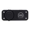 Acendedor de Cigarros Modificado para Carro e Moto Carregador de Carro Duplo USB 4.2A Carregador de Celular Combinação de Voltímetro 12-24V