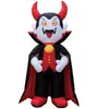 Nuevos accesorios de diseño de lugar de Halloween para exteriores, decoración de patio, modelo de aire inflable de calabaza, fantasma, globo de fantasma